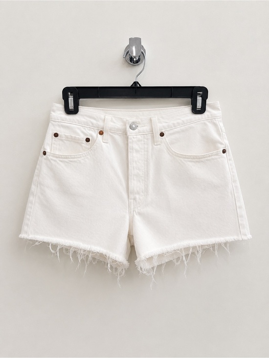 Levi's Pants - Levi's 501 White Frayed Hem Denim Cutoff Shorts